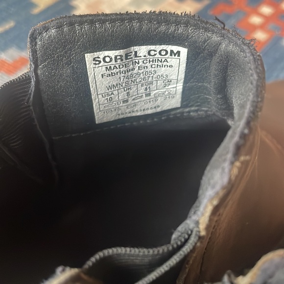 Sorel Emelie Chelsea Boots Quarry - Picture 6 of 8